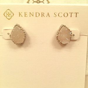 White w silver druzy